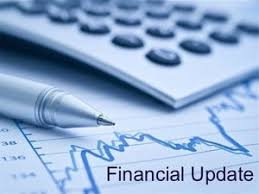 Financial update stock photo